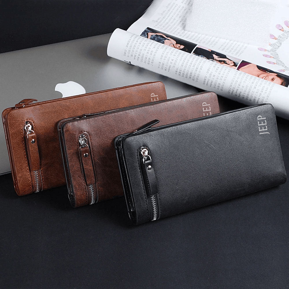 Jeep Imported Branded Leather Wallet (Premium Crafted)