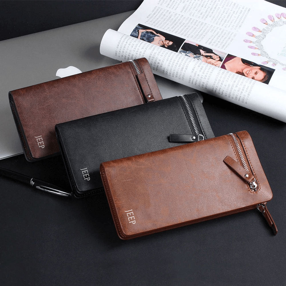 Jeep Imported Branded Leather Wallet (Premium Crafted)