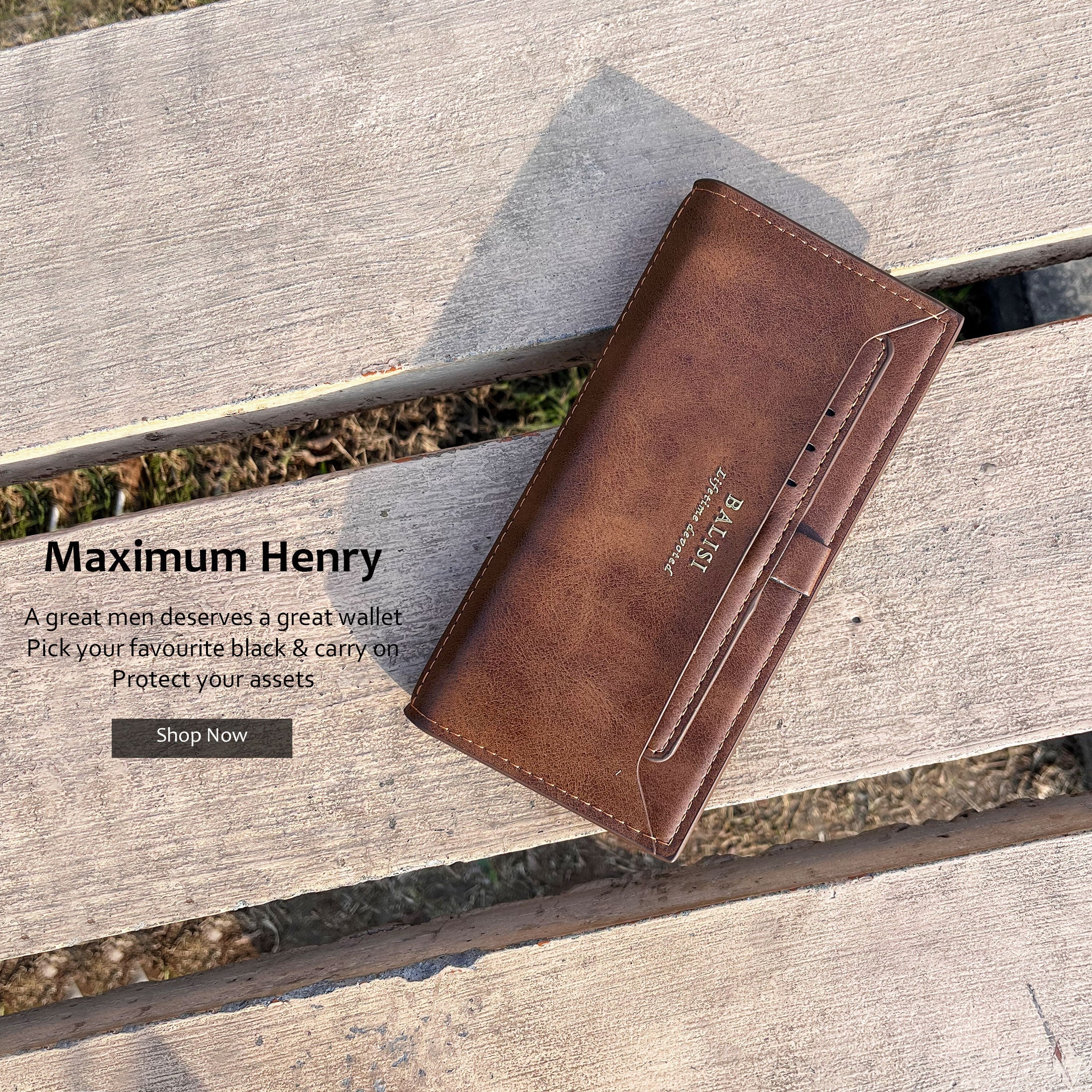New Balisi Imported long Leather Wallet
