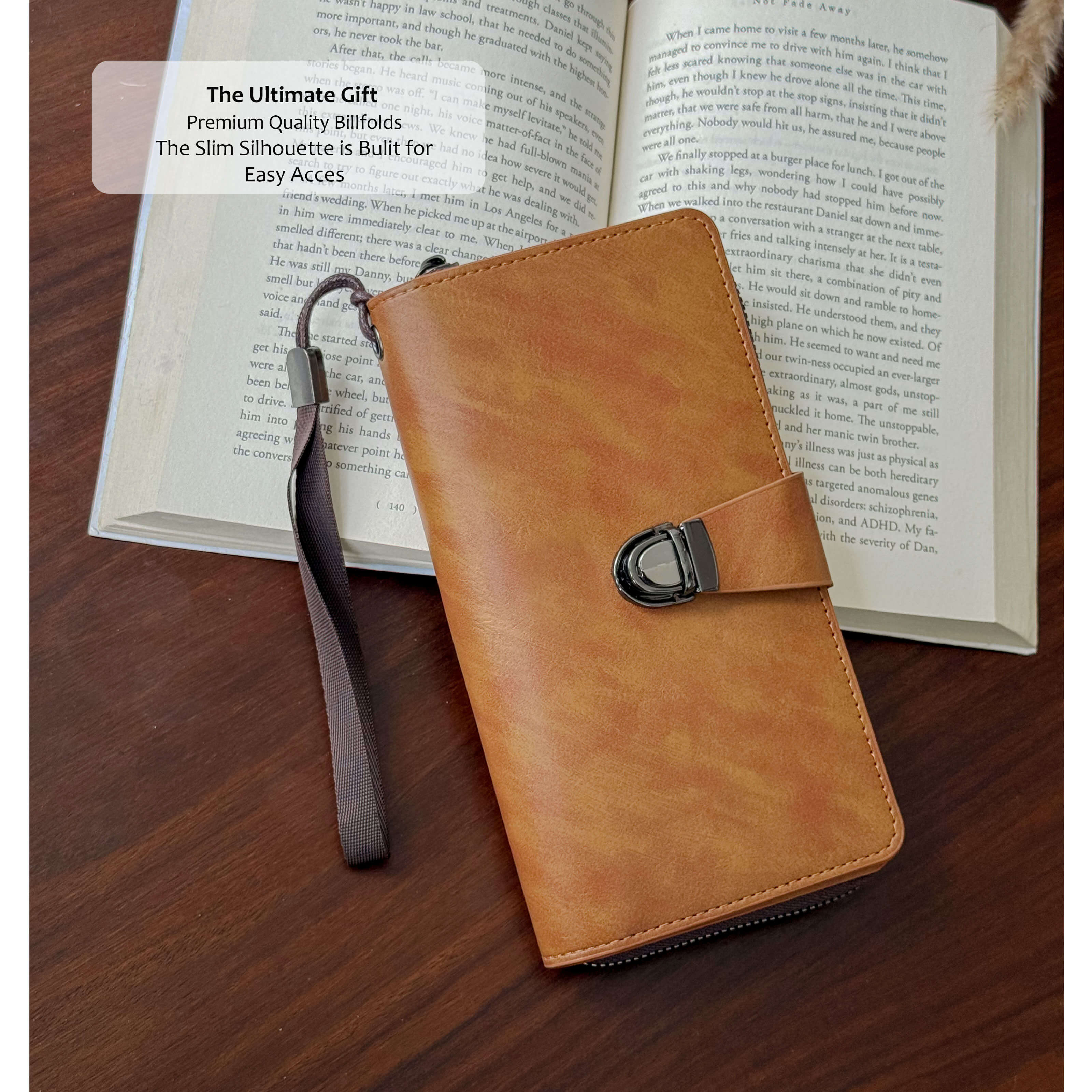 Royal Buckle Leather Wallet